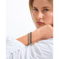 INDIE bracelet brown mix, gold-plated