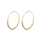 ROMINA bead hoop earrings gold-plated