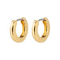FRANCIS chunky mini huggie hoop earrings gold-plated