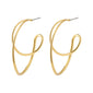 MILLER graphic statement earrings gold-plated