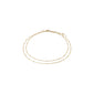 ELKA ankle chain 2-in-1 gold-plated
