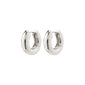 AICA recycled chunky hoop earrings silver-plated