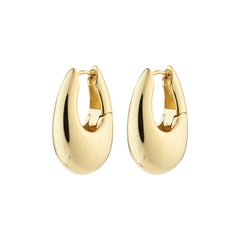 AUTUMN chunky retro hoops guldpläterade