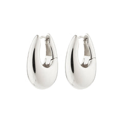 AUTUMN chunky retro hoops silverpläterade