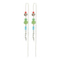 KAIA chain earrings multicolored/silver-plated