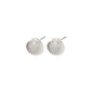 OPAL seashell earrings, silver-plated with a pearl detail, showcasing a unique seashell design. Perfect for a curated ear look or standalone summer style.