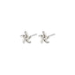 OAKLEY starfish earrings, silver-plated, featuring a delicate ocean-inspired design, perfect for creating a trendy, personalized ear curation look.