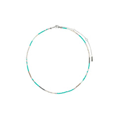 ALISON halsband mint, silverpläterad