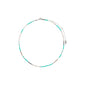 ALISON necklace mint, silver-plated, features turquoise beads for a boho-inspired look, ideal for layering and expressing a relaxed, festival-ready style.