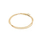JELONA ankle chain gold-plated, featuring two layered flat snake chains, offering a chic and stylish look perfect for complementing sun-kissed summer outfits.