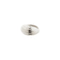 ASLE ring silver-plated with a chunky, wavy design, embodying a minimalist aesthetic and crafted from recycled materials, perfect for trendy, eco-conscious style seekers.