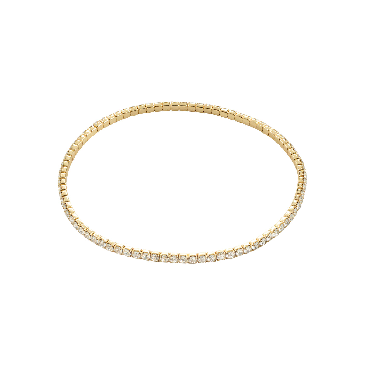 ARASH crystal bracelet gold-plated with sparkling Preciosa crystals on durable elastic, perfect for stacking and enhancing your chic, everyday style.