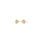 KOTA earrings gold-plated feature hand-crafted gold-tone bezels with sparkling Preciosa crystals, designed for a minimalist, everyday style.