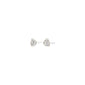 KOTA earrings silver-plated by Pilgrim feature clear gemstones in irregular silver bezels, offering a subtle, stylish touch for versatile, eco-friendly accessorizing.