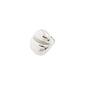MADDIX ring silver-plated: A bold, sculptural sterling-silver ring featuring overlapping bulbous petal shapes, offering an artistic, statement style and adjustable fit.