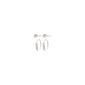 GIONNI earrings silver-plated: Includes crystal stud earrings and ear-climbers, offering versatile styling options for trendy, eco-conscious fashion seekers.