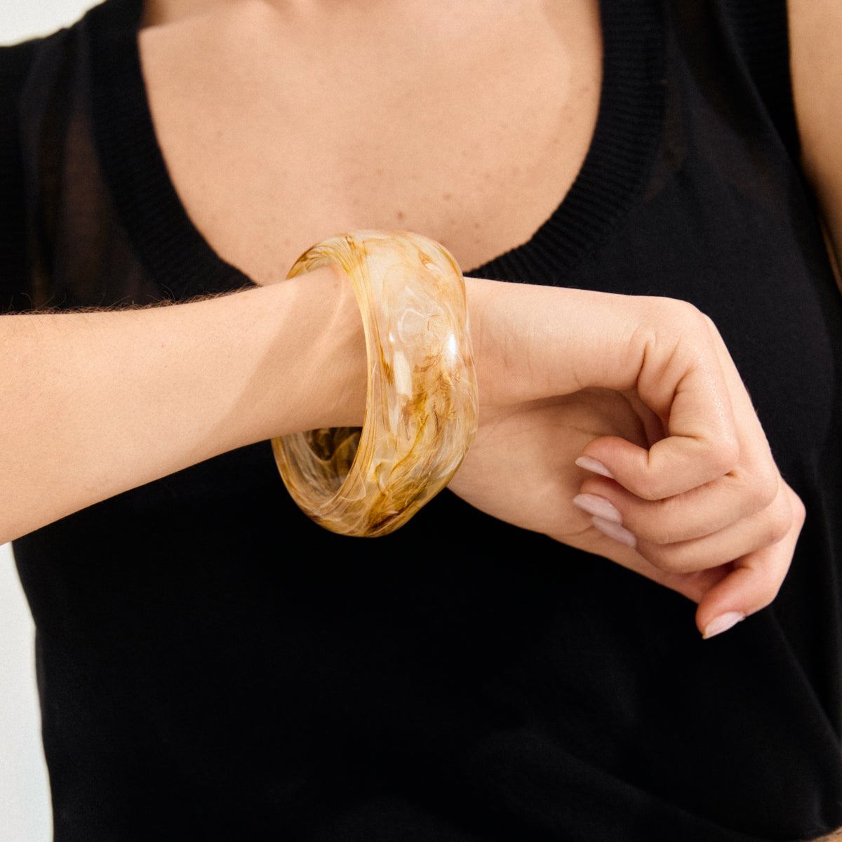 AASE maxi bangle creamy