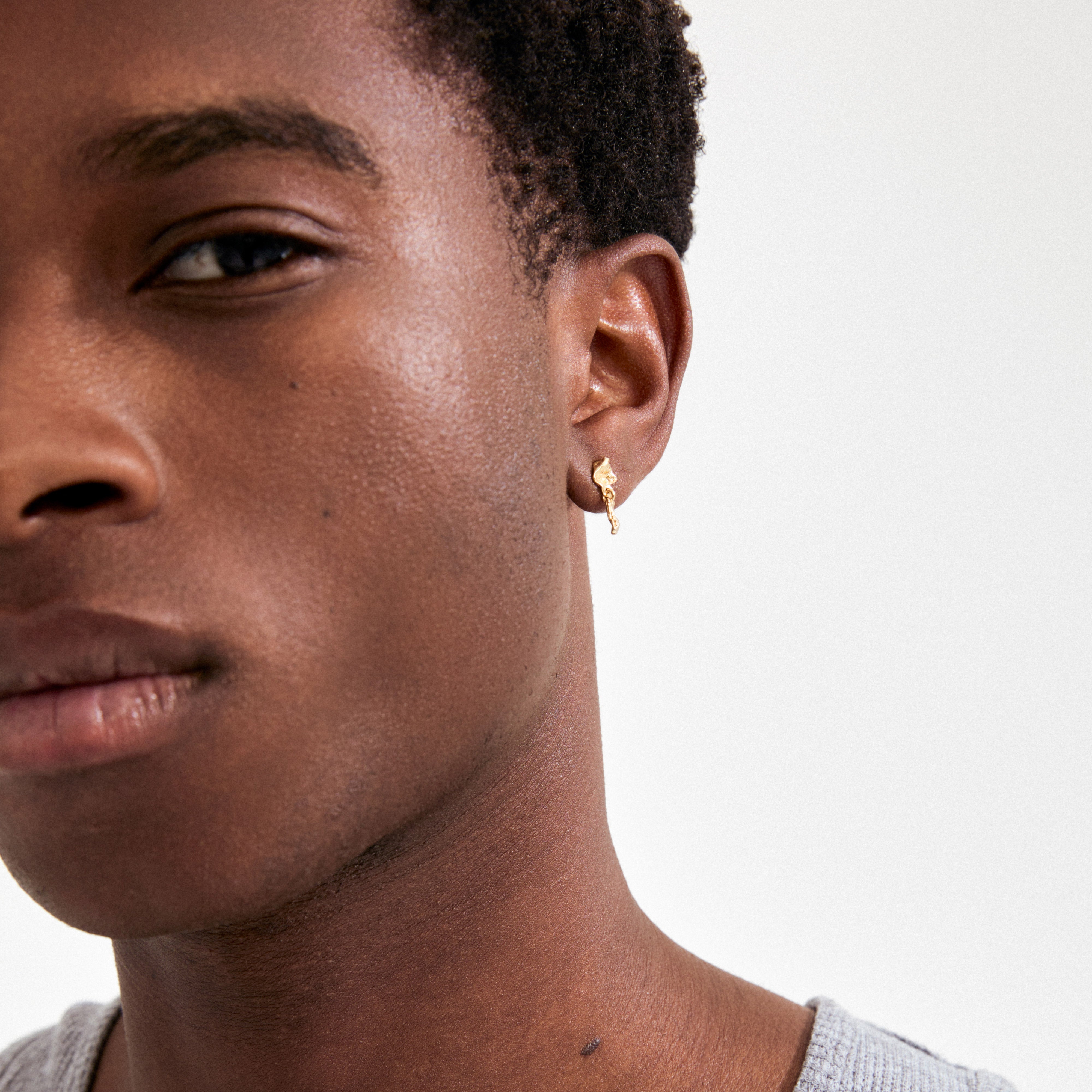 AMI øredobber gullbelagt