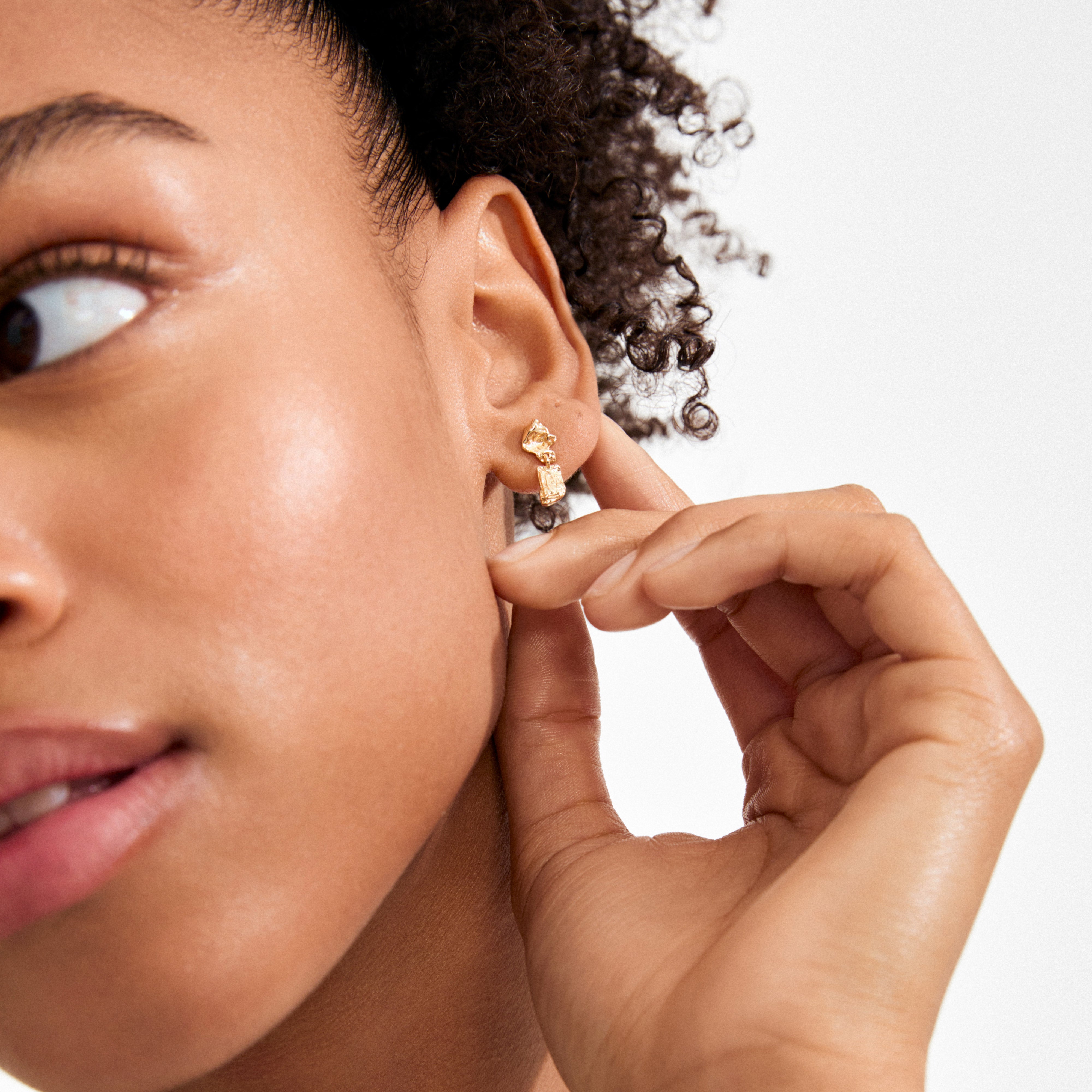 AMI øredobber gullbelagt