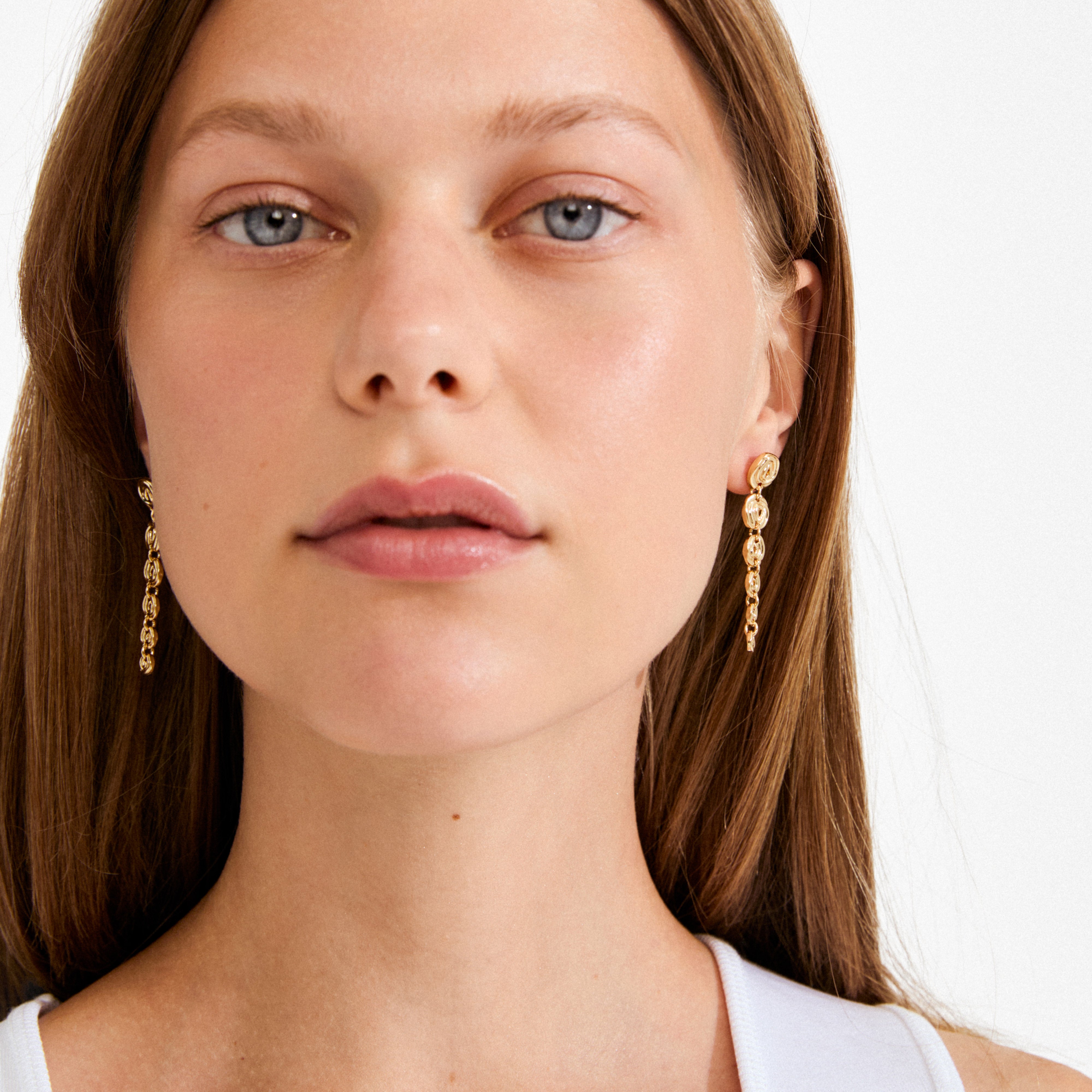 AIR øreringe guldbelagt