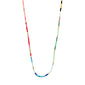 ALISON necklace: A vibrant, single-strand piece from Pilgrim with rainbow-hued seed beads and gold spacers, perfect for layering or standalone summer styling.