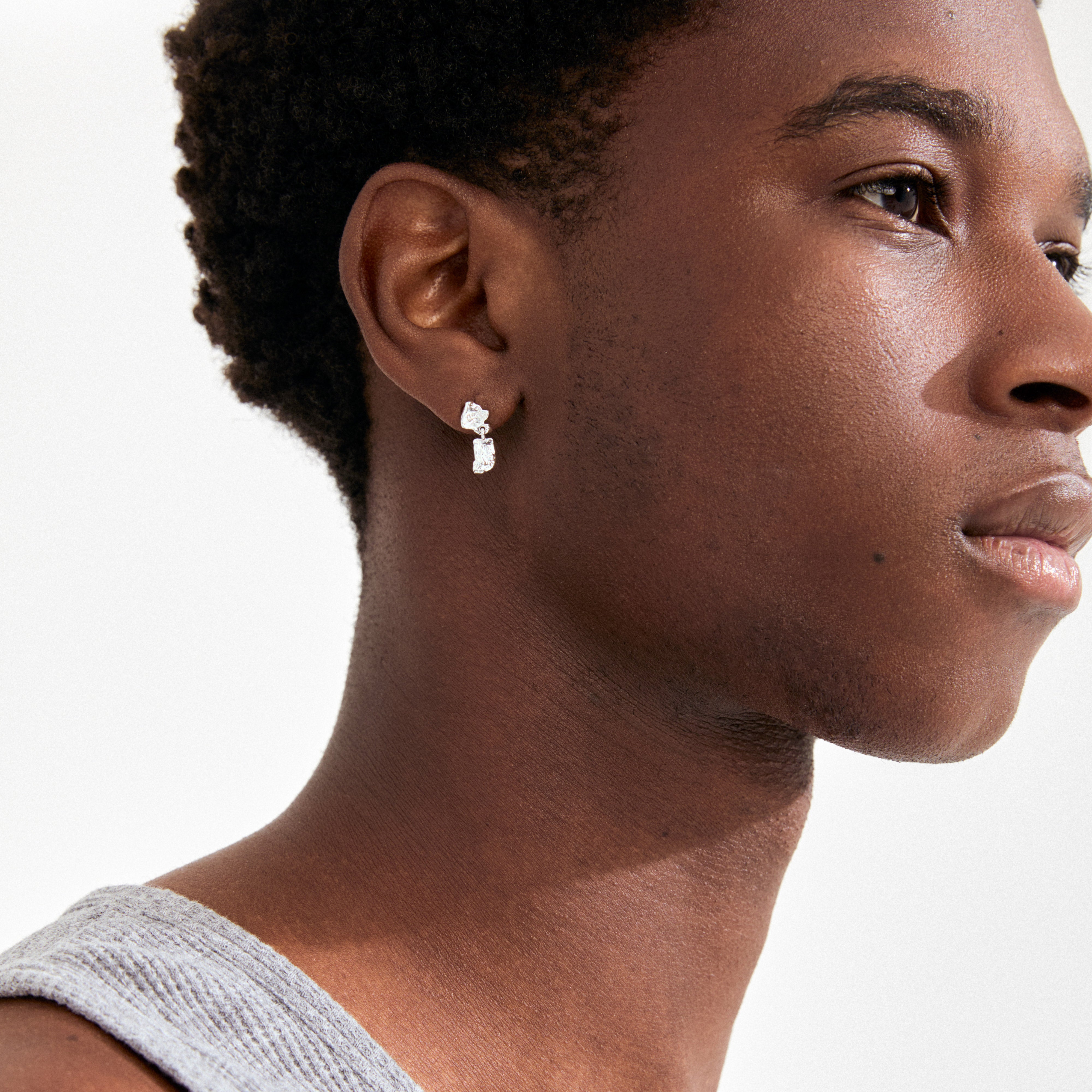 AMI earrings silver-plated