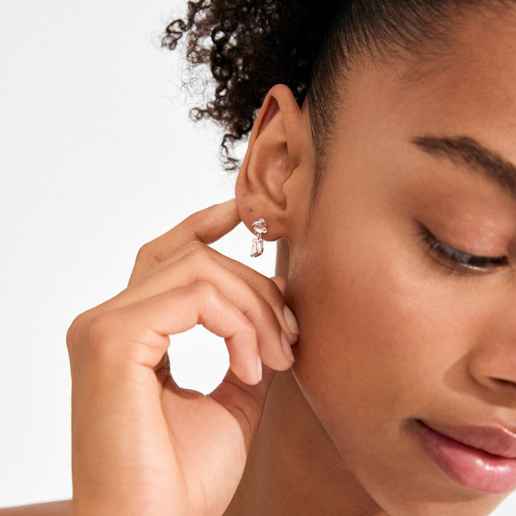 AMI earrings silver-plated