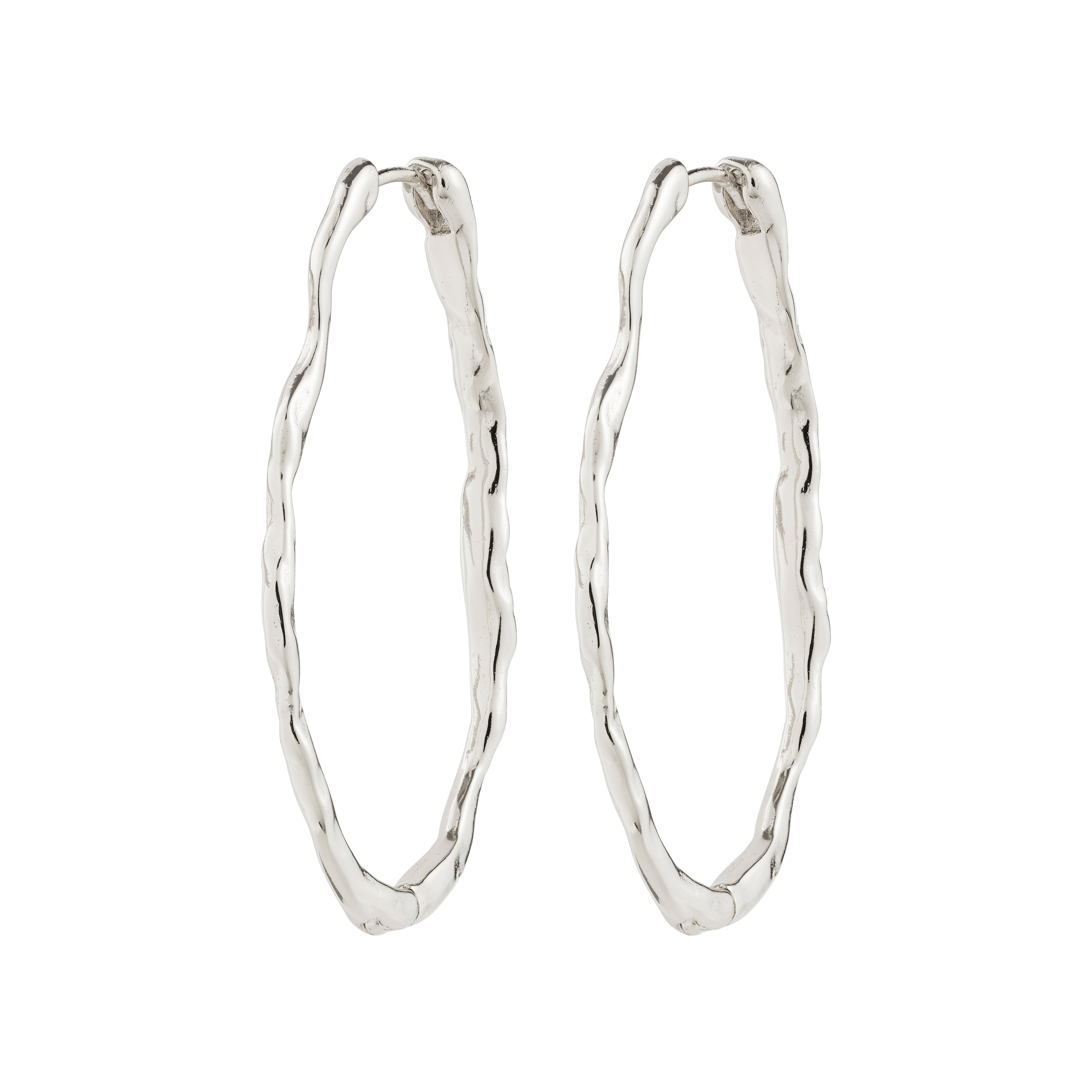 TIMBER hoop earrings silver-plated