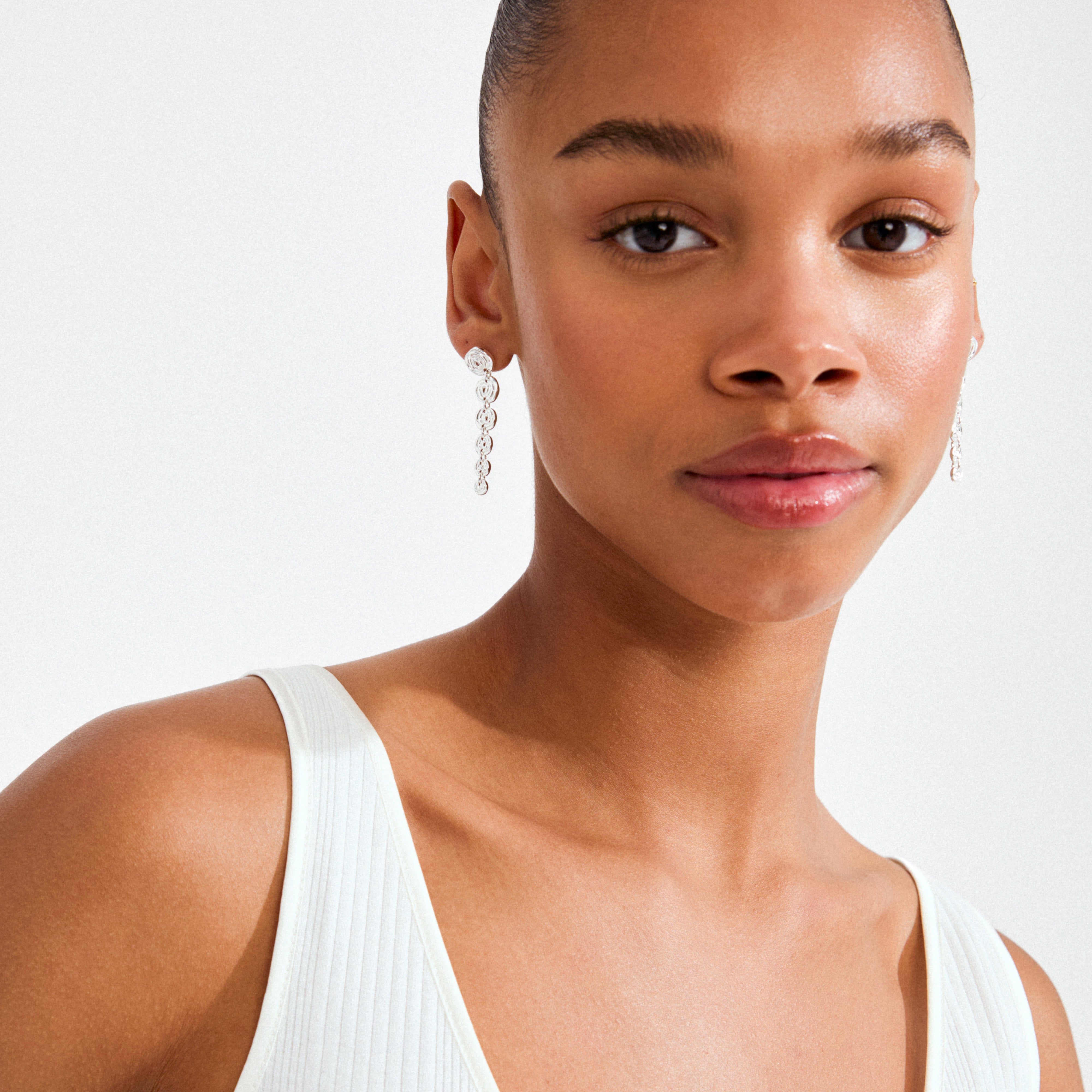 AIR øreringe sølvbelagt