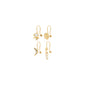 EVON ear cuff 4-in-1 set, gold-plated