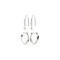MORIN Ohrringe 2-in-1 Set, versilbert