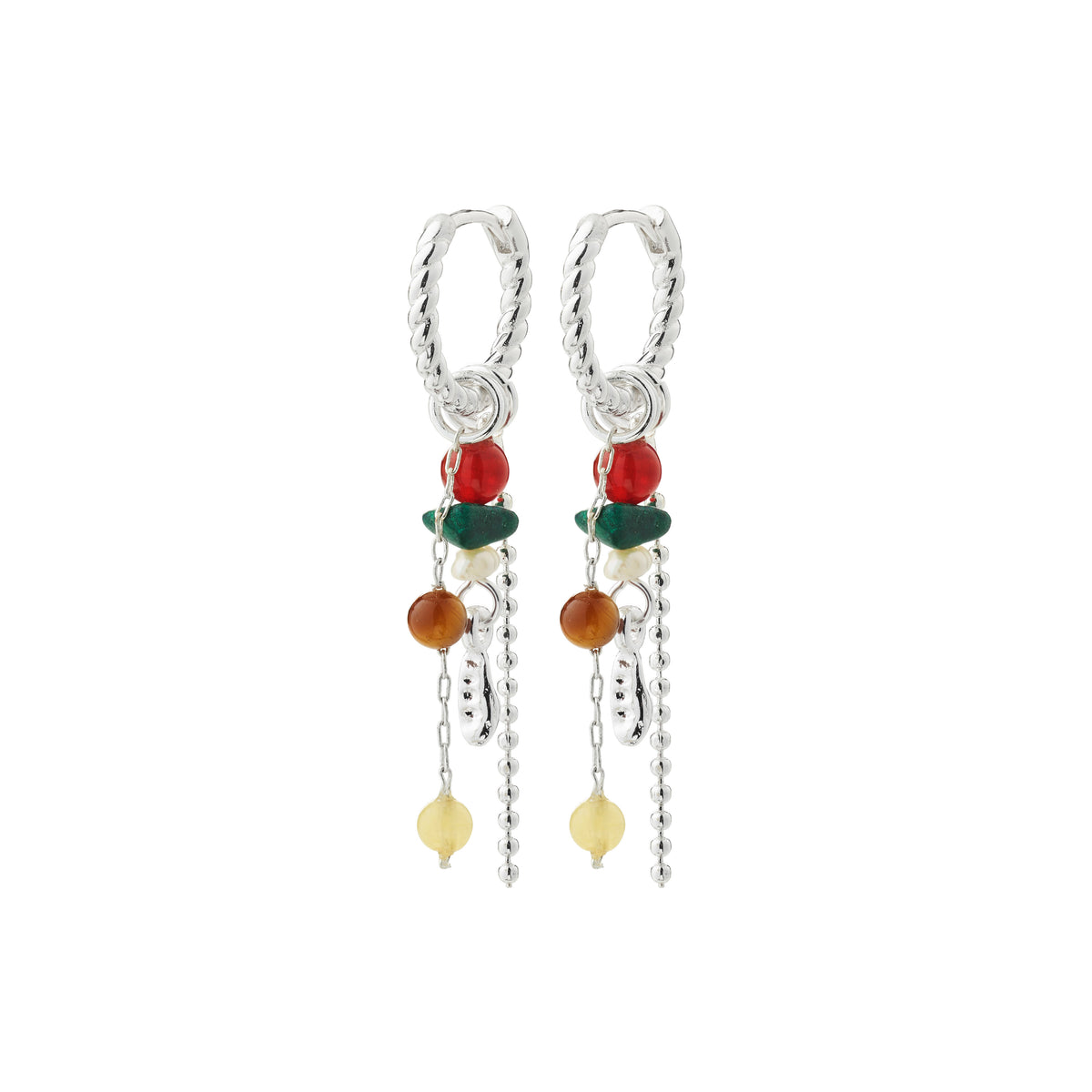 THALEN earrings silver-plated/multi