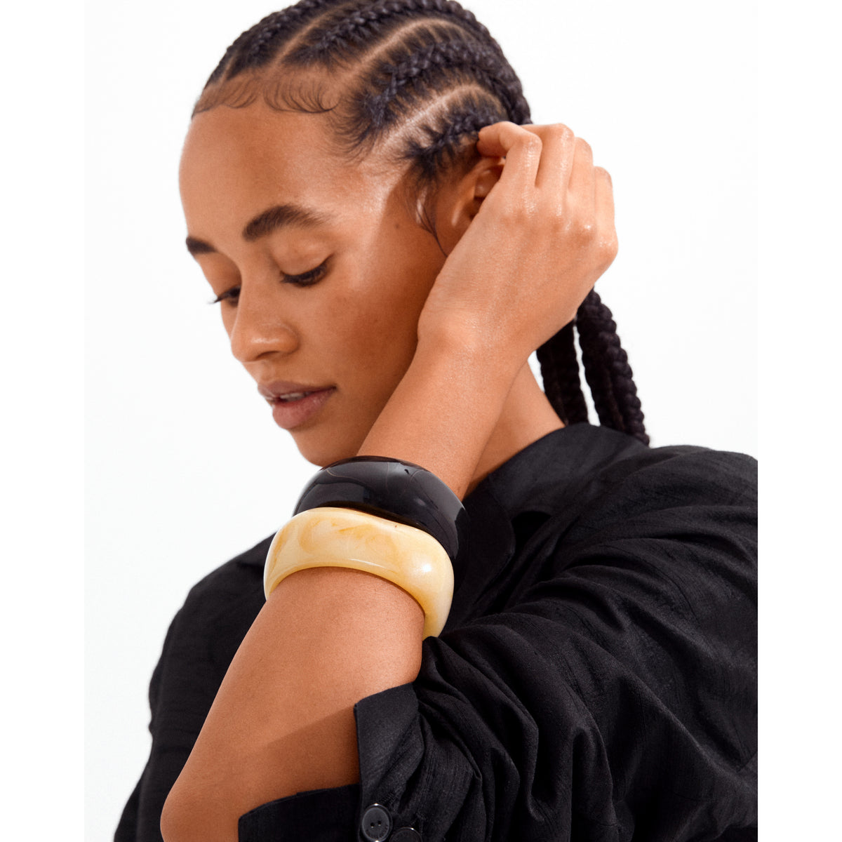 AASE Maxi Armreif schwarz