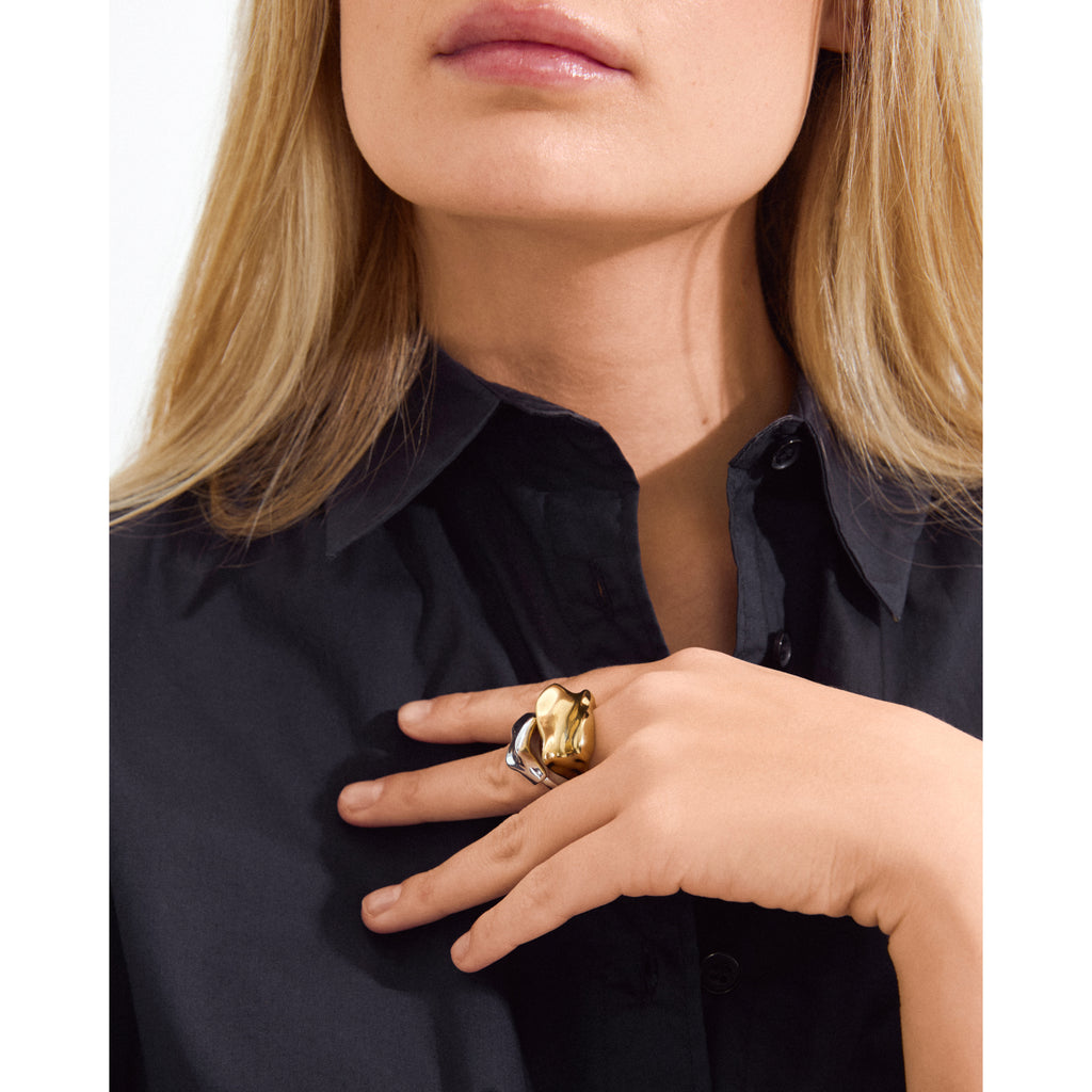ELYS ring guldpläterad