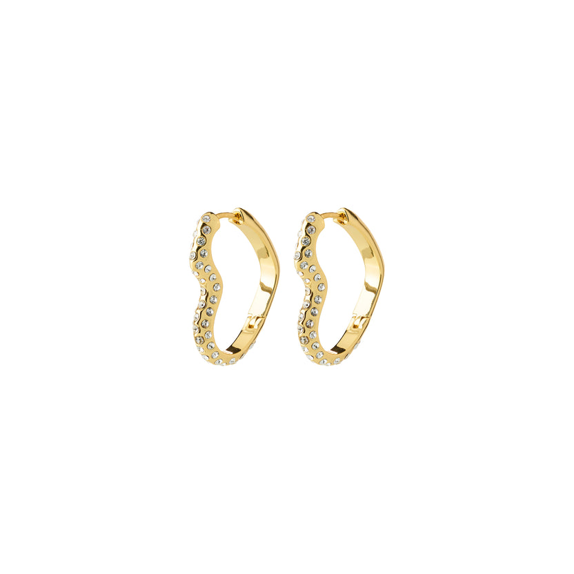 SORA heart earrings gold-plated