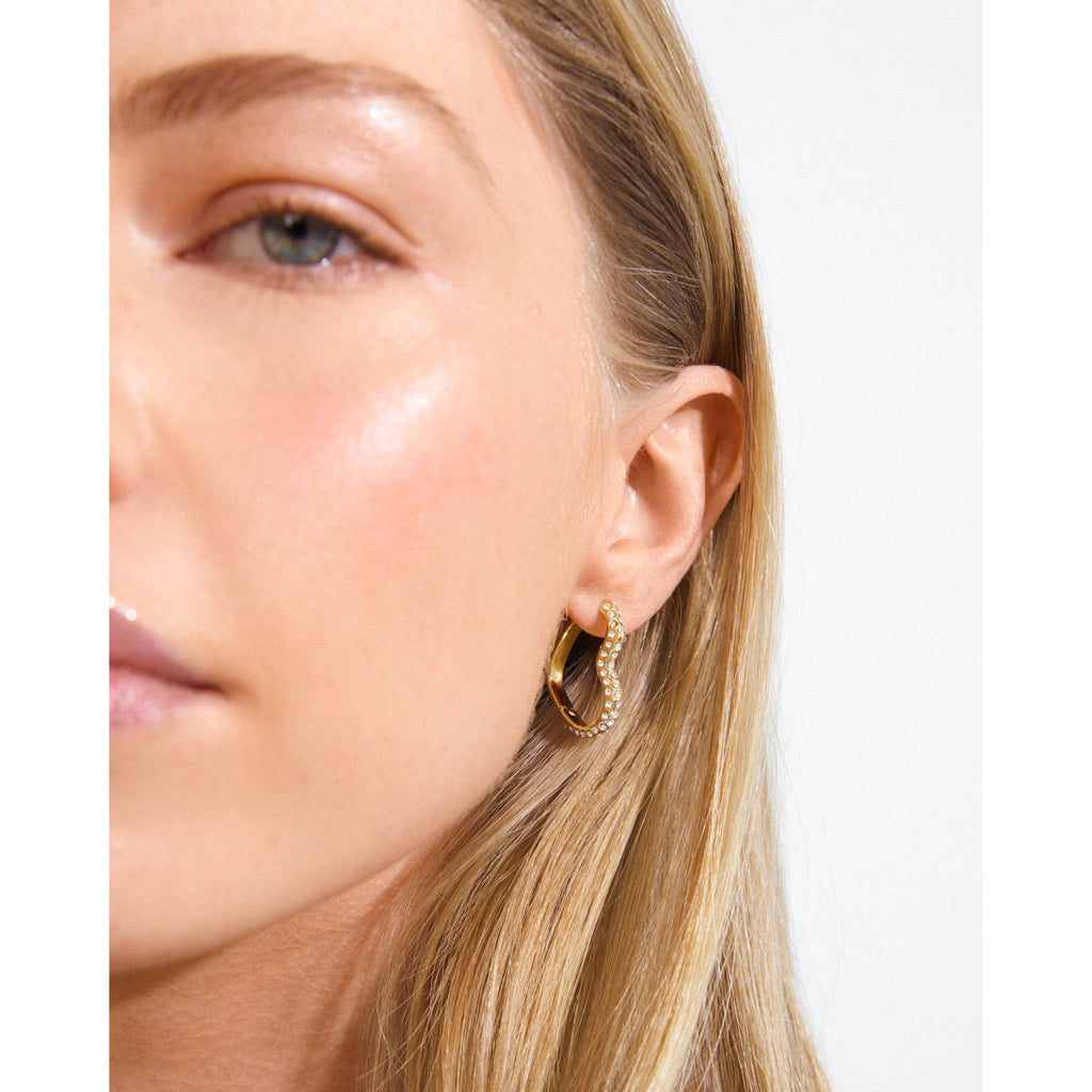 SORA heart earrings gold-plated