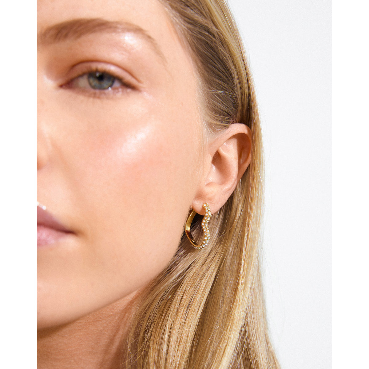 SORA heart earrings gold-plated