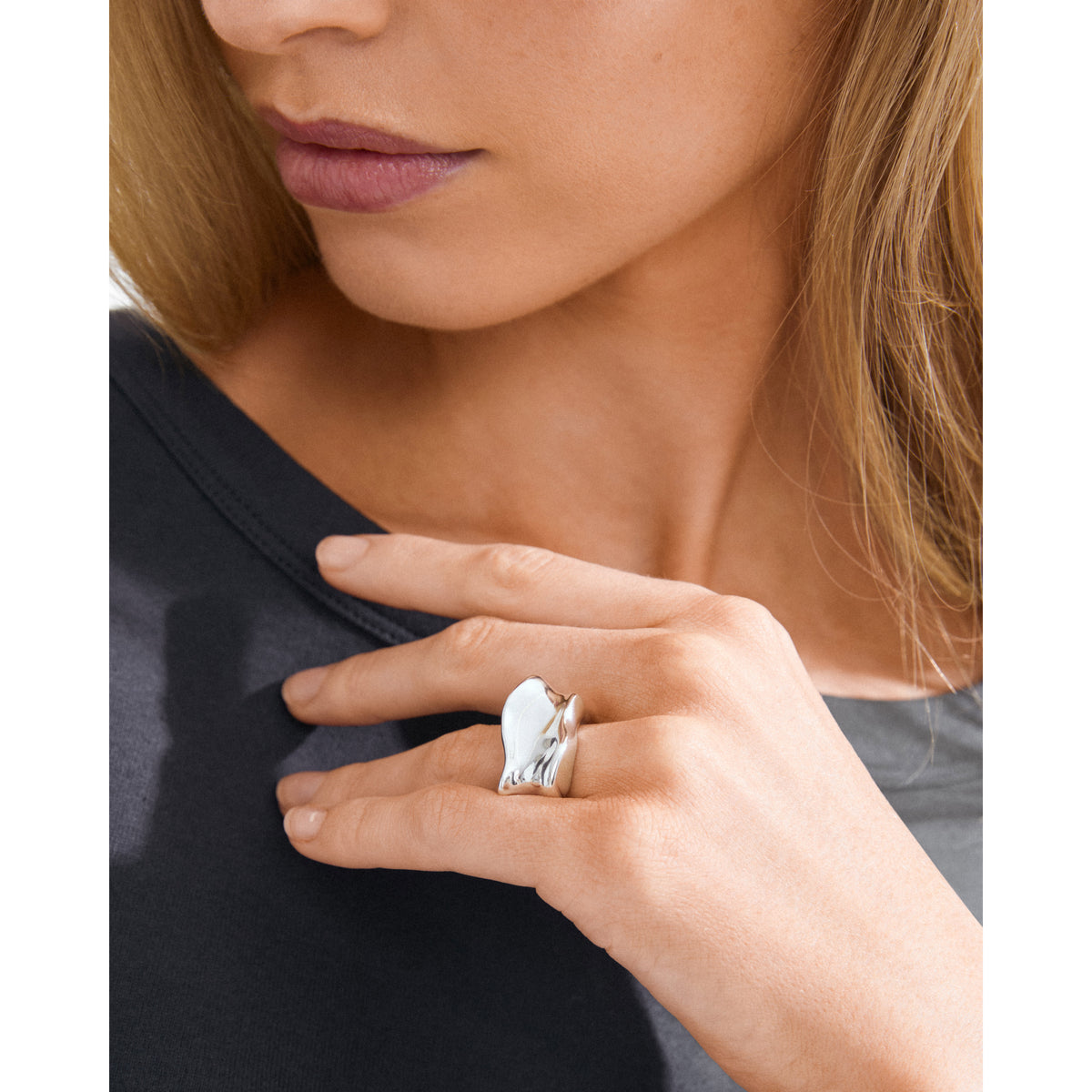 ELYS ring sølvbelagt