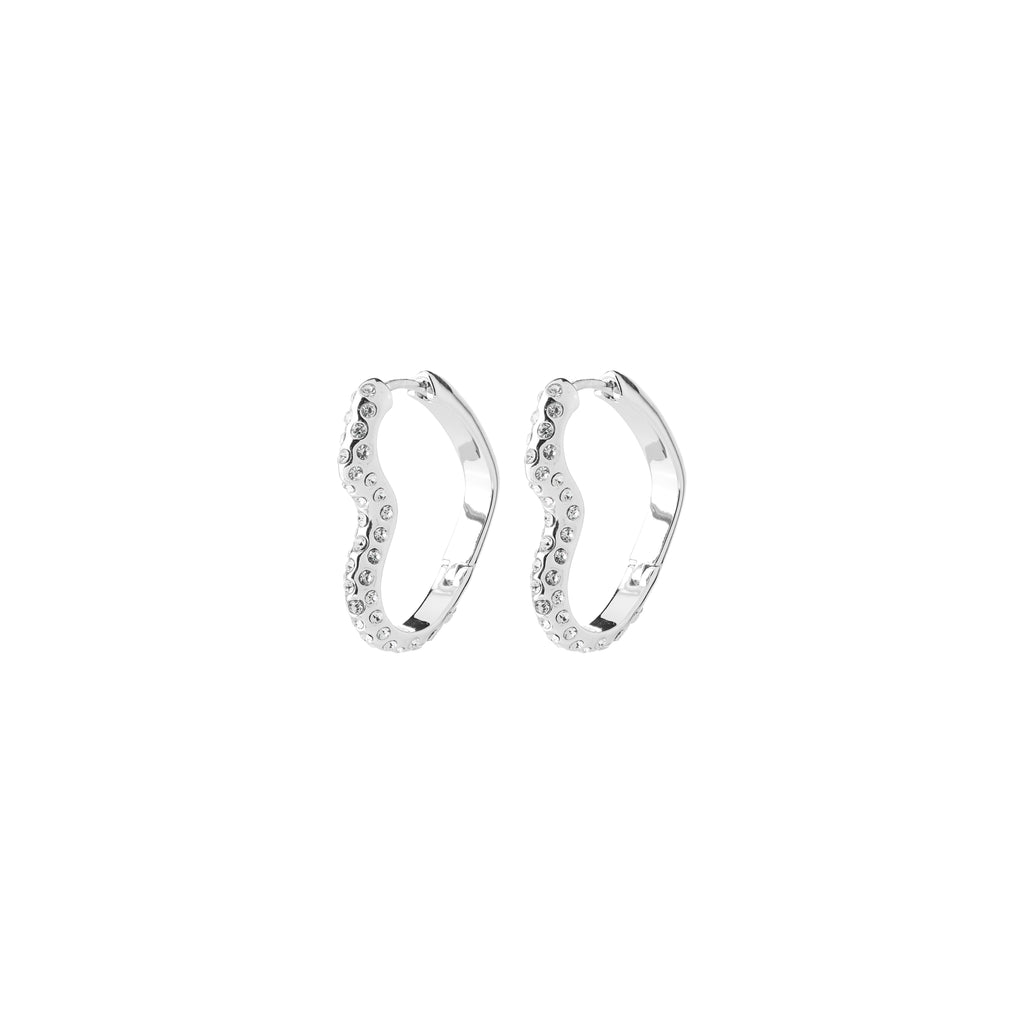 SORA heart earrings silver-plated