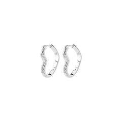SORA heart earrings silver-plated