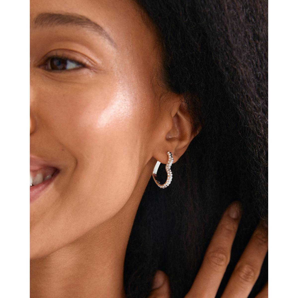 SORA heart earrings silver-plated