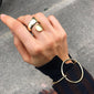 ALMA recycled ring gold-plated