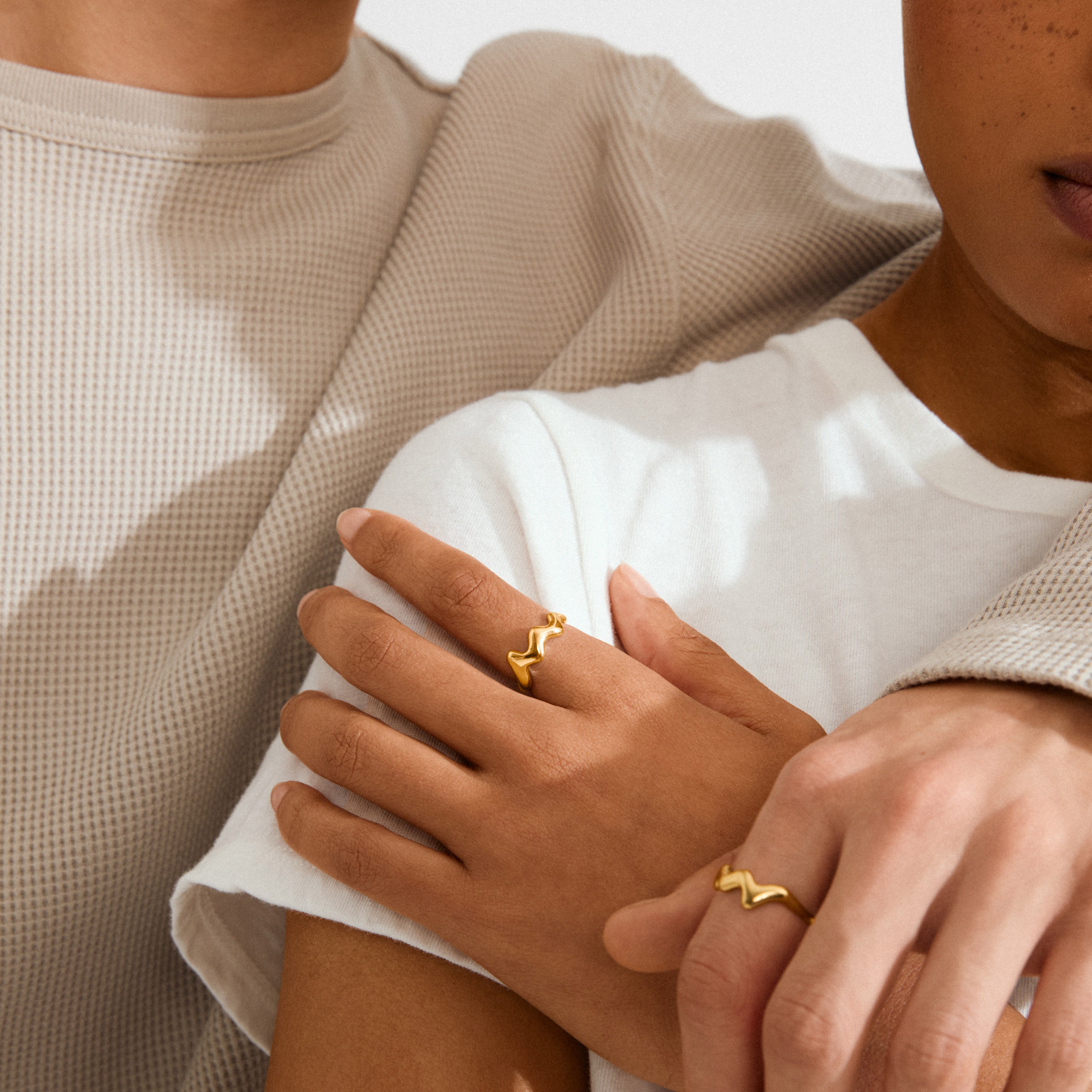 LARKIN ring gold-plated