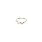LARKIN ring silver-plated, features a wavy, open-band design with a shiny finish. Stamped PILGRIM, it reflects light beautifully, ideal for stacking or standalone wear.