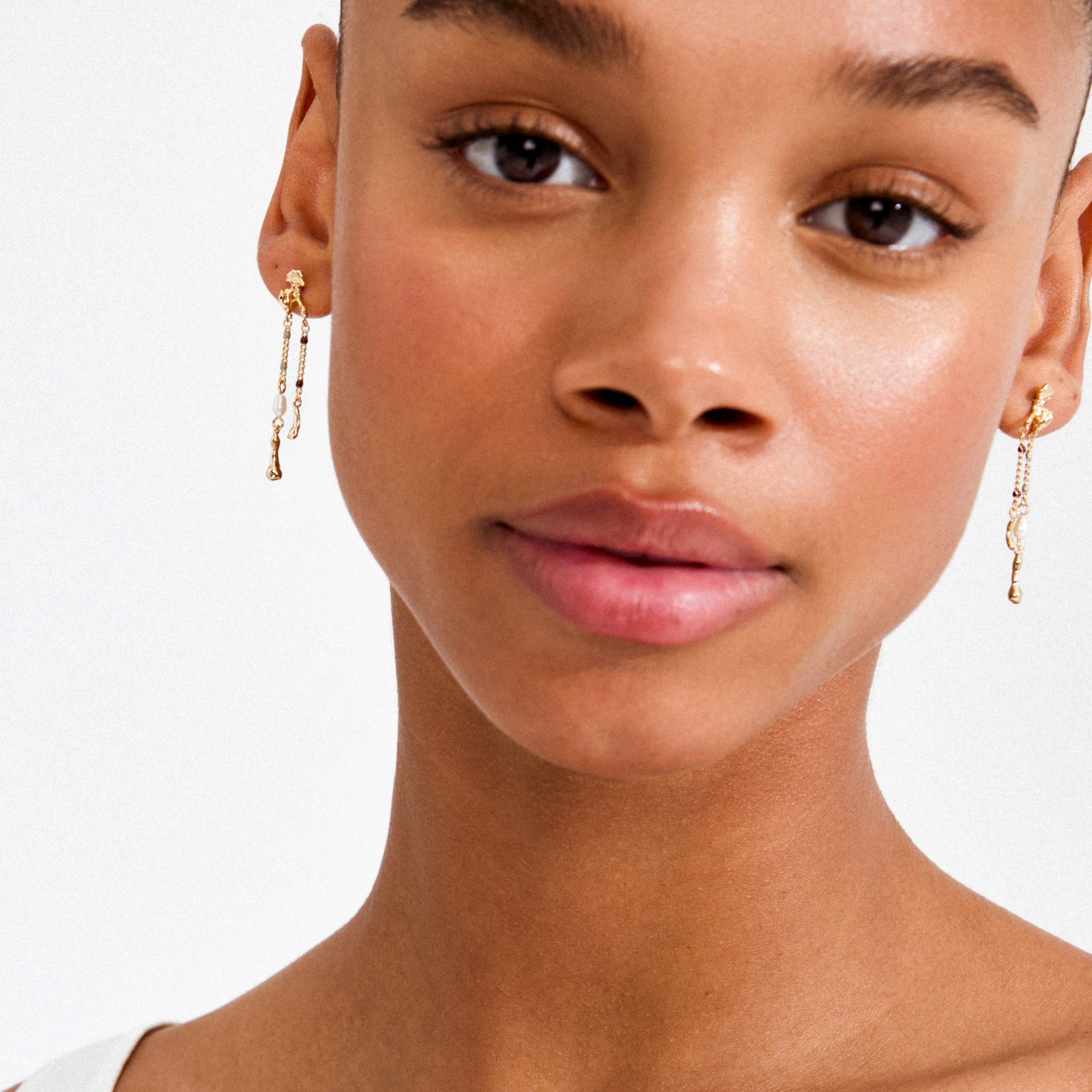 REGGIE øreringe guldbelagt