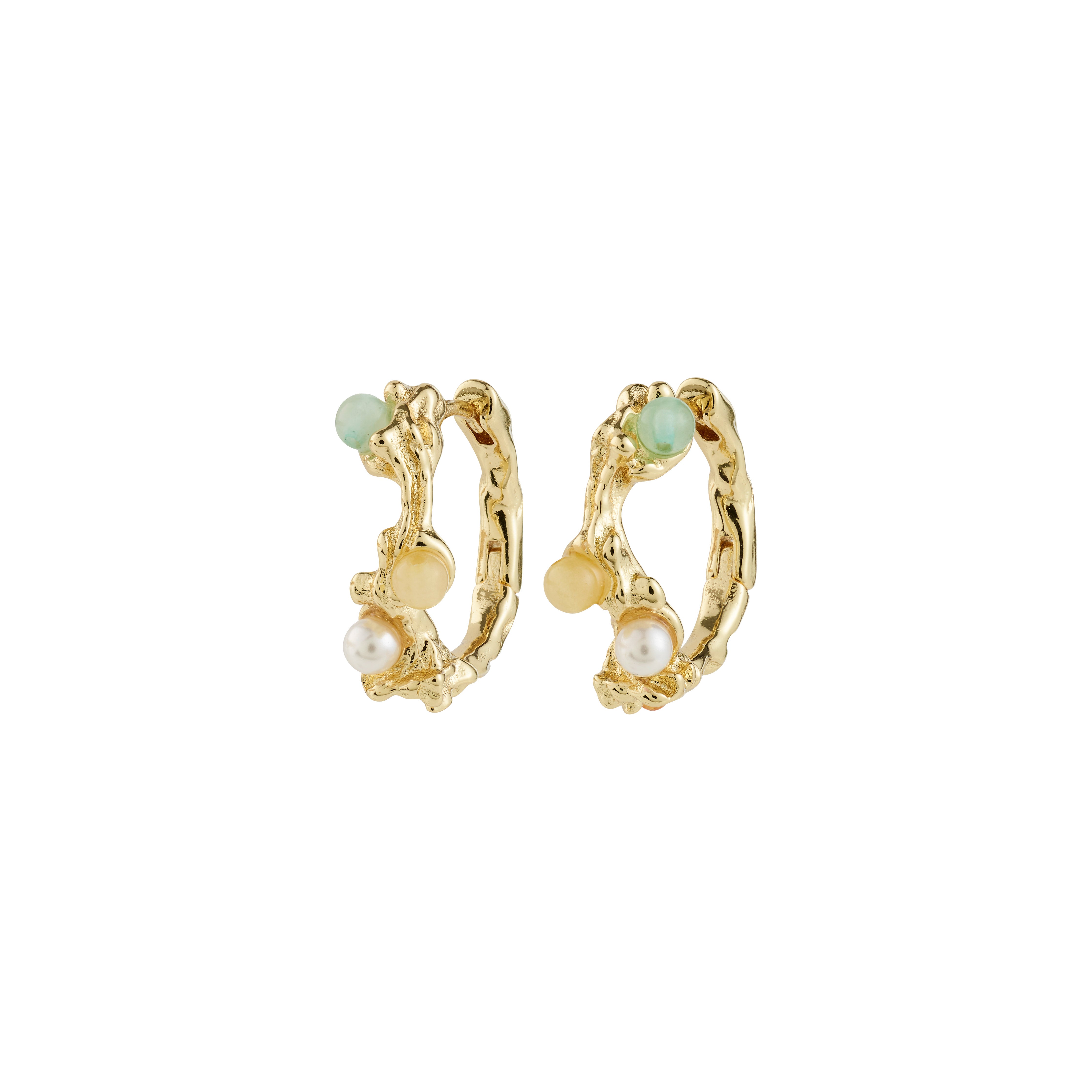 IRIS hoop earrings gold-plated
