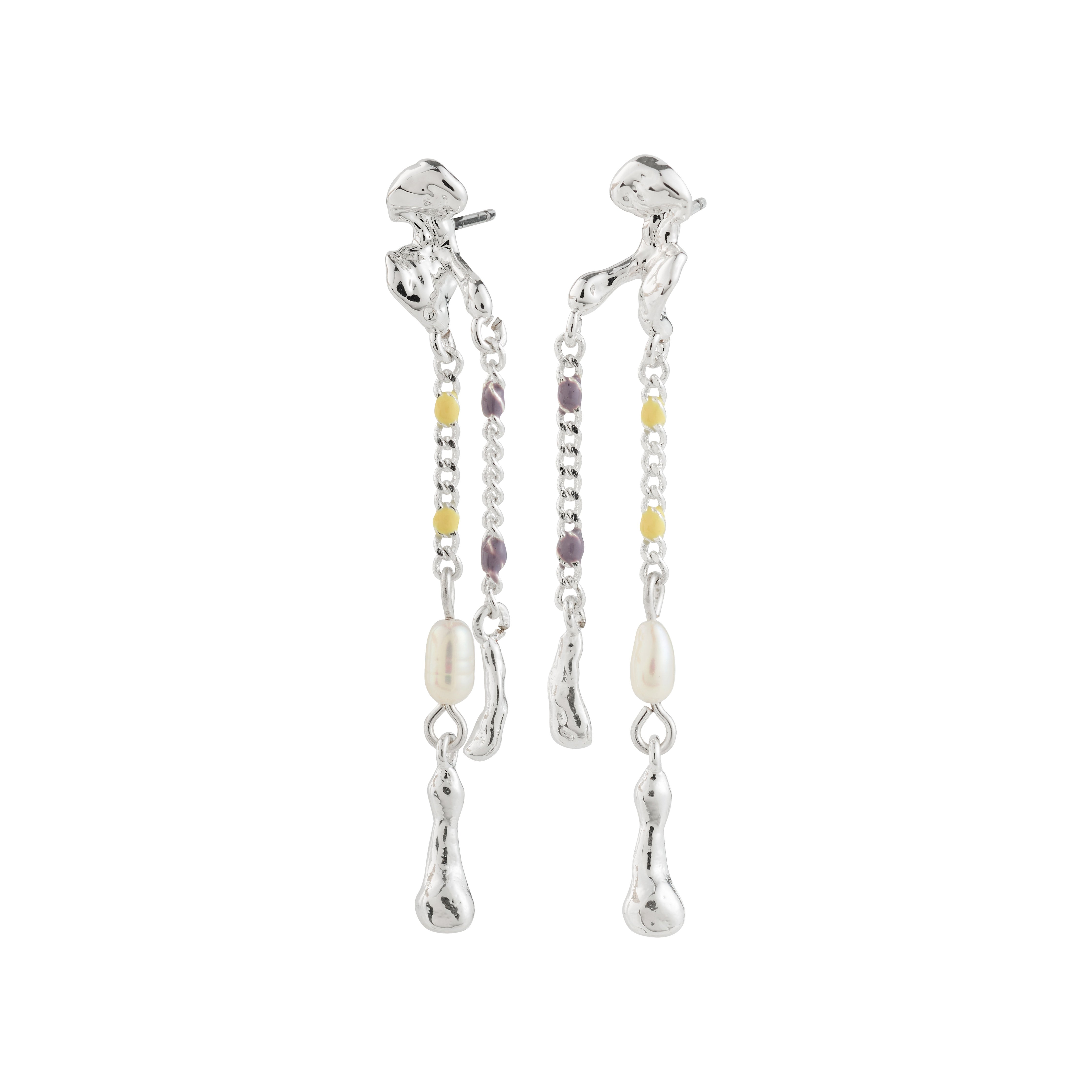 REGGIE earrings silver-plated