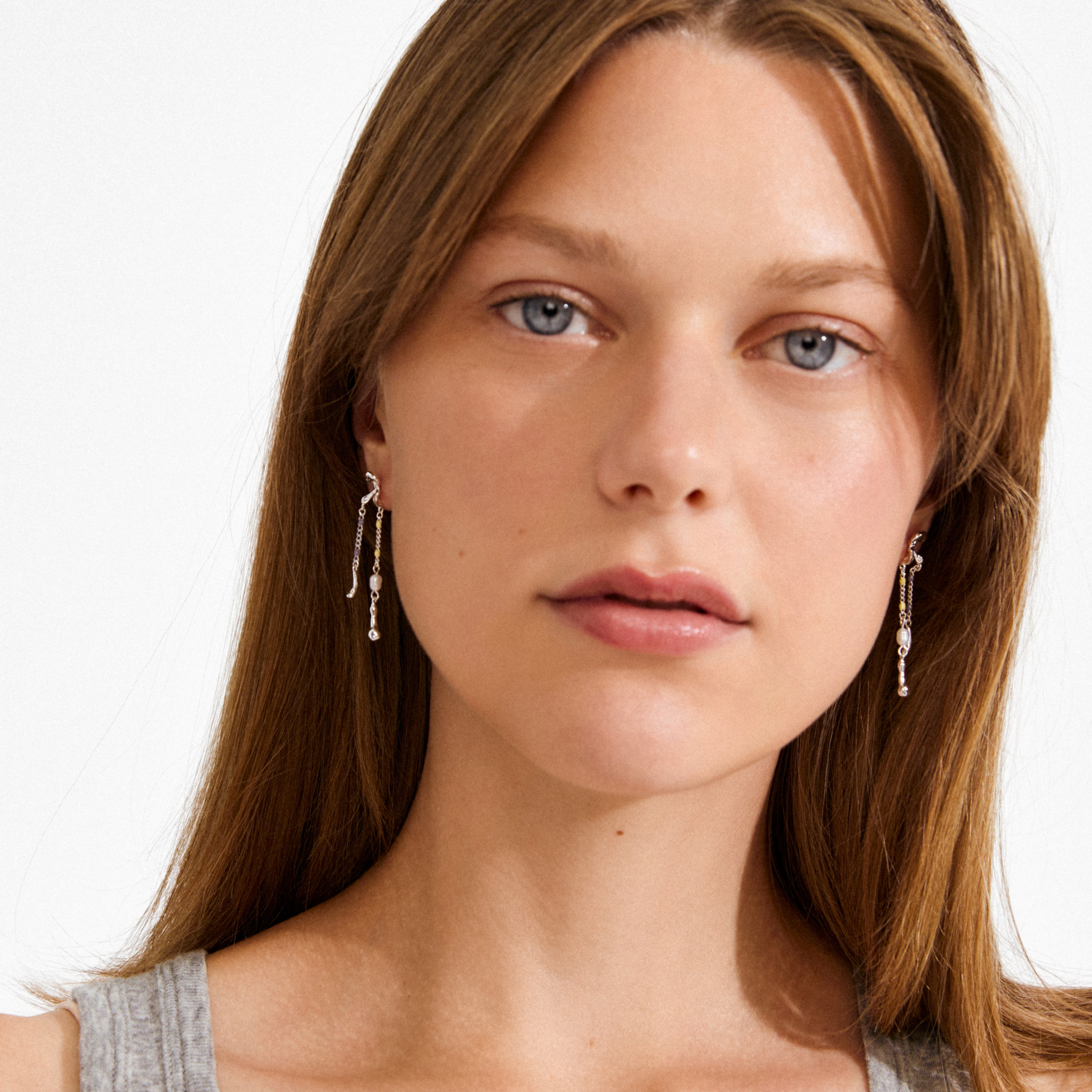 REGGIE earrings silver-plated