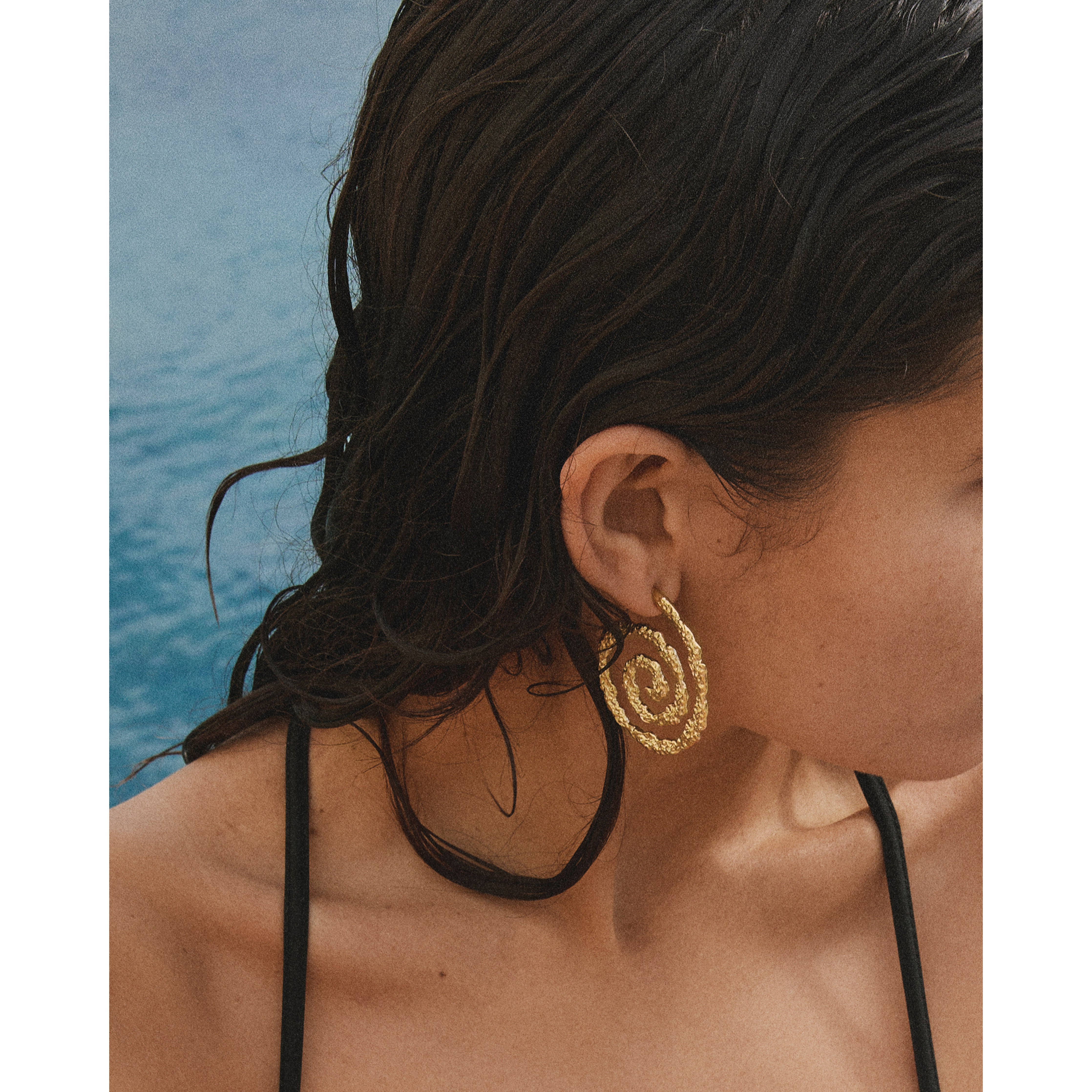 STILL earrings gold-plated