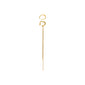 EVON ear cuff, 2-in-1 set, gold-plated